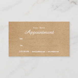 Carte de rappel simple pour les nominations profes