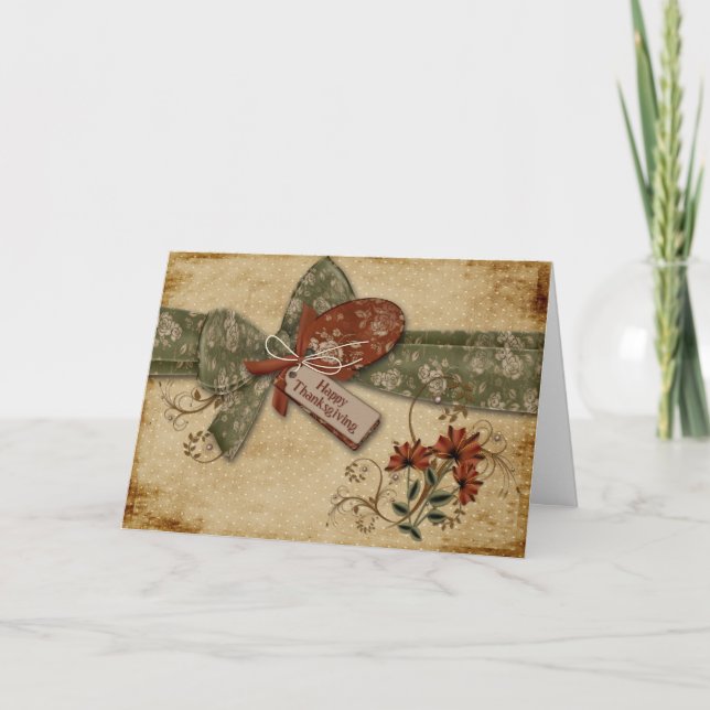 Carte de rebut Thanksgiving (Devant)