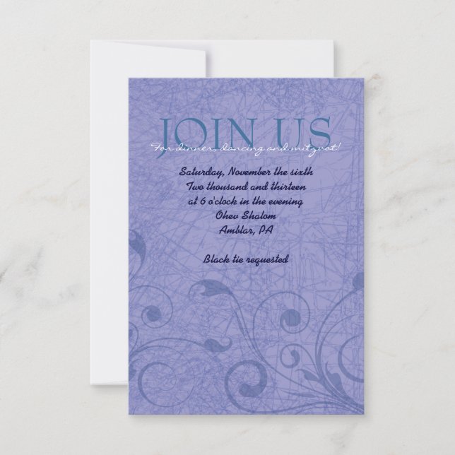 Carte de réception de danse de la chaire Jewish Ho (Devant)