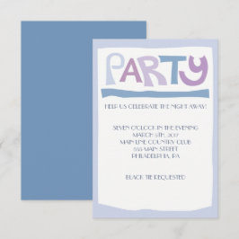 Carte de réception de la Faire-part de mariage jui