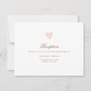 Carte de réception de mariage Big Heart