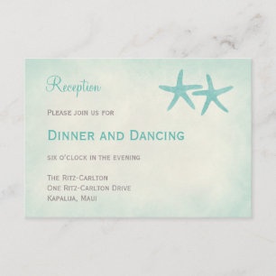 Carte de réception de mariage de poisson d'eau dou