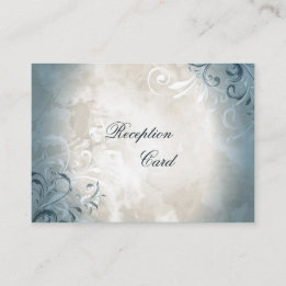 Carte de réception de mariage Élégant Vintage Foli