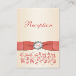 Carte de réception de mariage floral au champagne