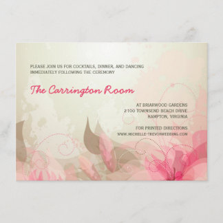 Carte de réception Invitations Abstraites de maria