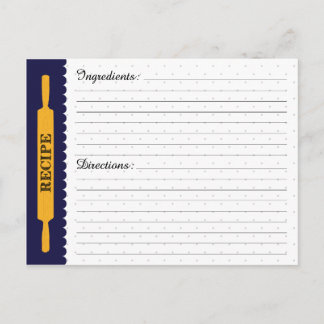 Carte de recette