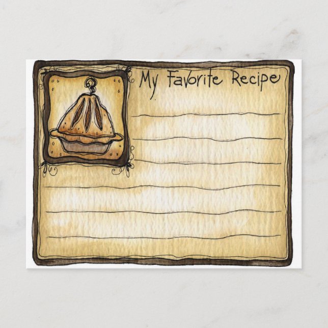 carte de recette (Devant)