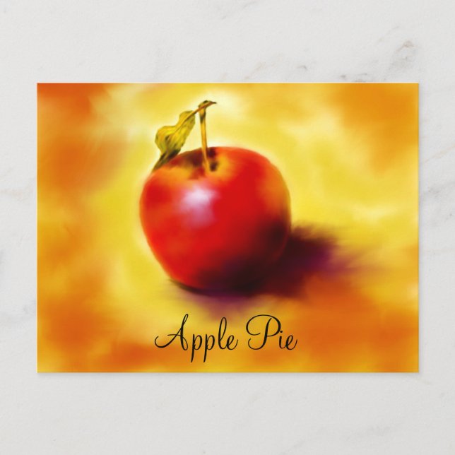 Carte de recette à tarte Apple (Devant)