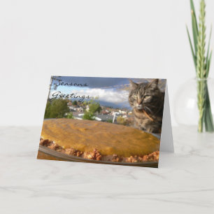 Carte de recette à tarte citrouille