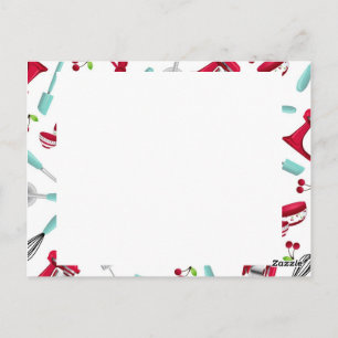 Carte de recette Aqua et Red Kitchen Gadget Recett