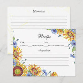 Carte de recette aquarelle Ukraine