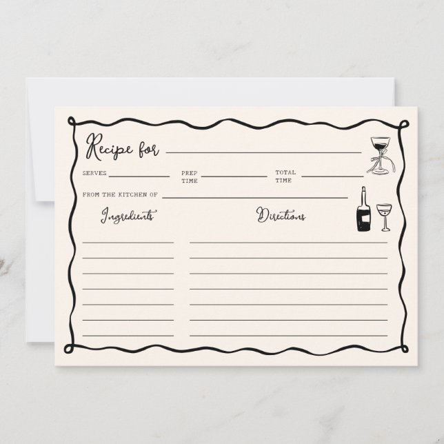 Carte de recette Black Thats Amore Fête des mariée (Devant)