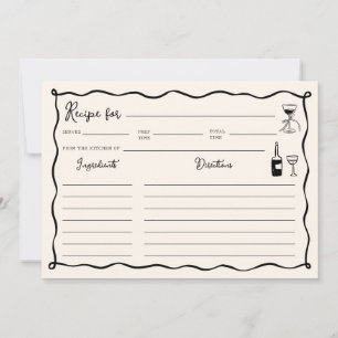 Carte de recette Black Thats Amore Fête des mariée