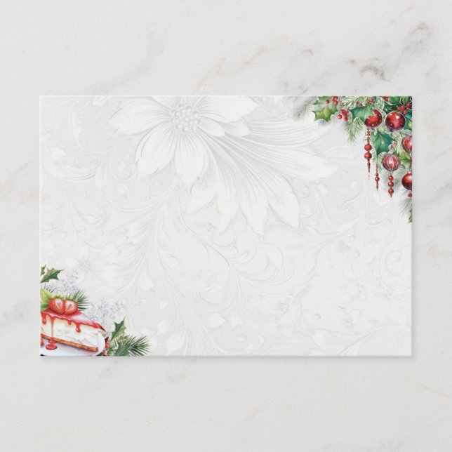 Carte de recette blanche de base de la pointe de g (Devant)