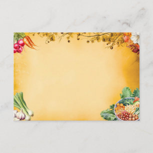 Carte de recette blanche Soup Du Jour