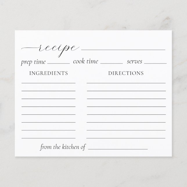 Carte de recette Cloud Nine Fête des mariées (Devant)