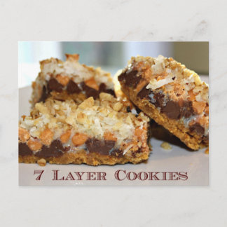 Carte de recette Cookies 7 couches