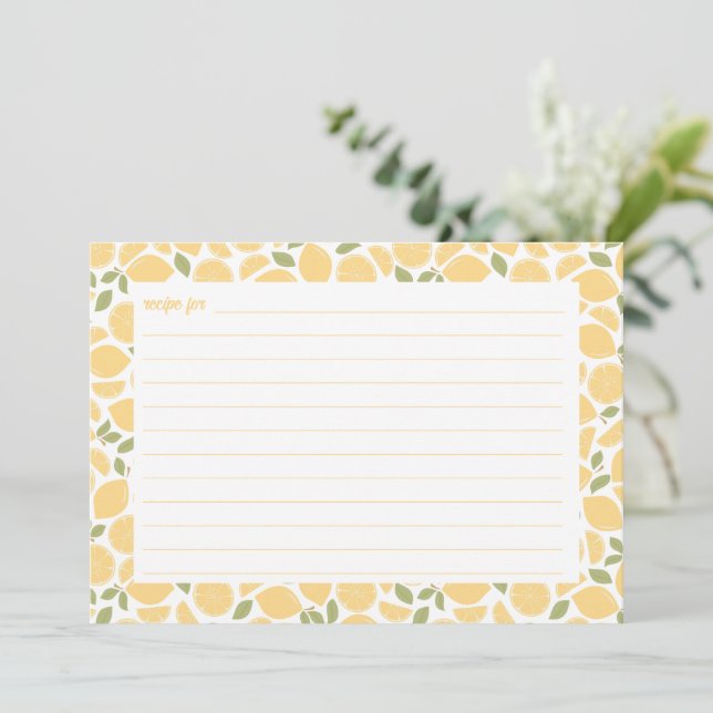 Carte de recette de Baby Shower pour la Mariée aux (Debout devant)