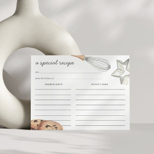 Carte de recette de chocolat à base d'aquarelle