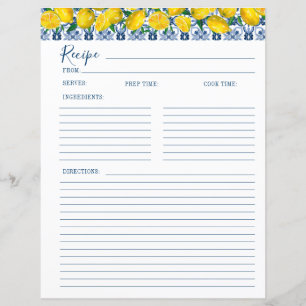 Carte de recette de douche nuptiale en carrelage b