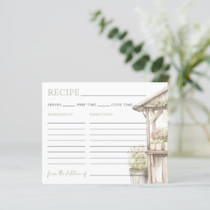 Carte de recette de douche nuptiale Fresh Off The