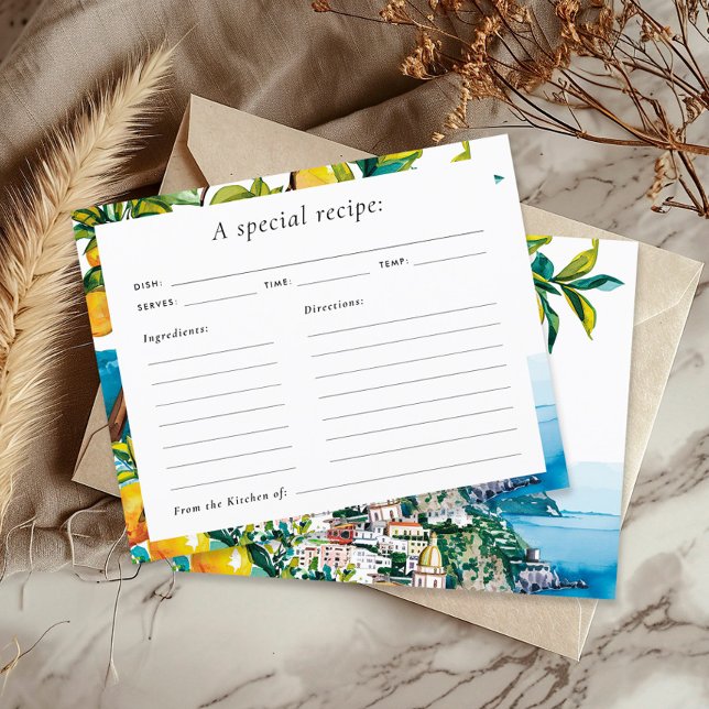 Carte de recette de Fête des mariées Citrus Amalfi (Créateur téléchargé)