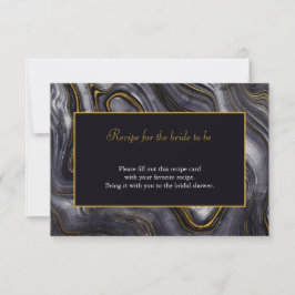 Carte de recette de Fête des mariées d'Agate gris 