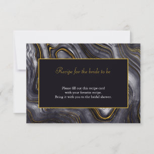 Carte de recette de Fête des mariées d'Agate gris 