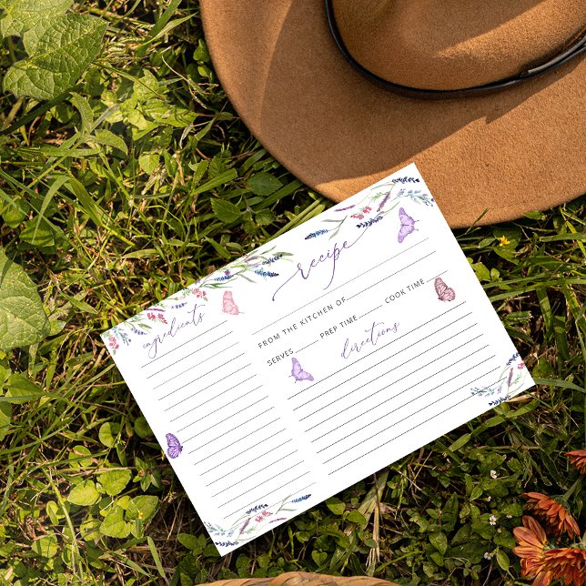 Carte de recette de Fête des mariées de fleurs de  (Créateur téléchargé)