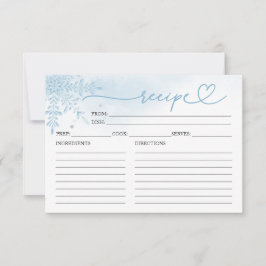 Carte de recette de Fête des mariées de neige en h