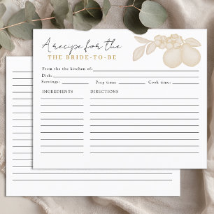 Carte de recette de Fête des mariées de poire Gold