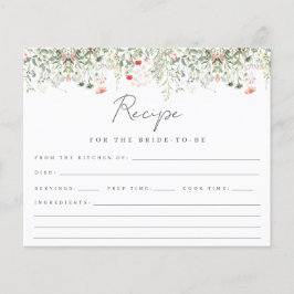 Carte de recette de Fête des mariées de prairie fl