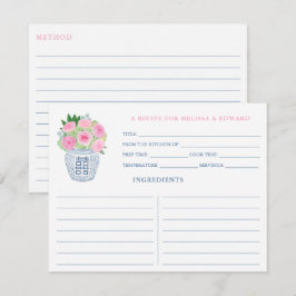 Carte de recette de Fête des mariées de roses chin