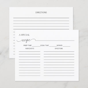 Carte de recette de Fête des mariées de script min