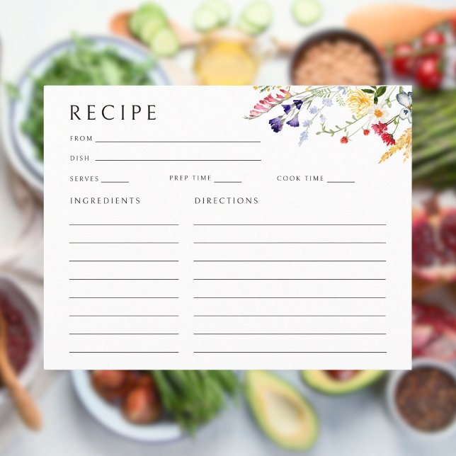 Carte de recette de Fête des mariées Fleur sauvage (Créateur téléchargé)