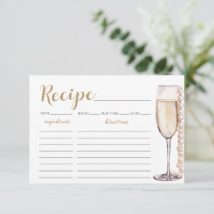 Carte de recette de Fête des mariées Gold Pearls e