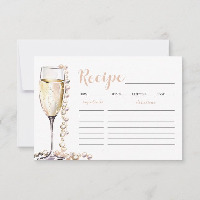 Carte de recette de Fête des mariées Gold Pearls e (Devant)