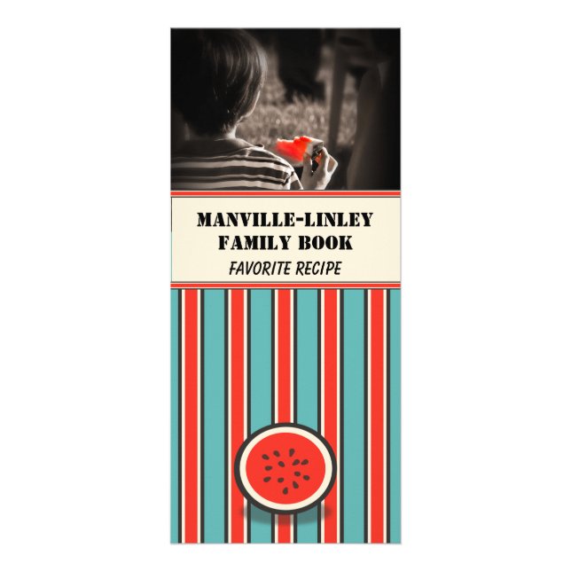 Carte de recette de pastèque personnalisée (modèle (Devant)