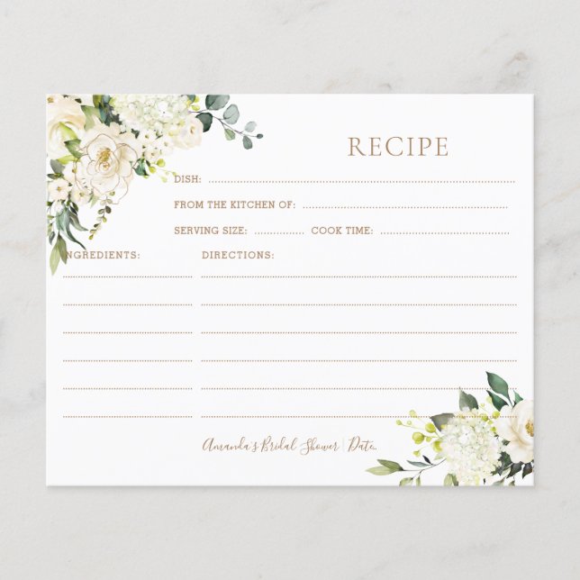 Carte de recette de PixDezines H2 Roses d'albâtre (Devant)