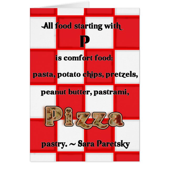 Carte de recette de pizza (Devant)