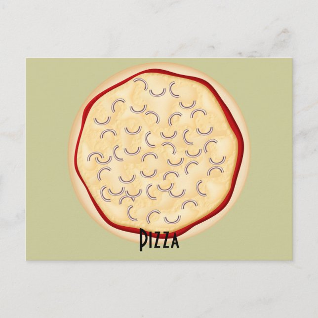 Carte de recette de pizza aux oignons (Devant)
