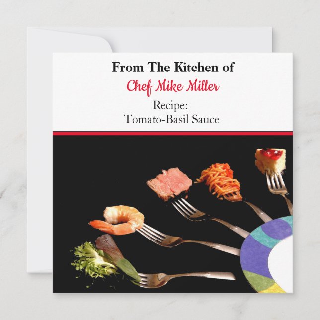 Carte de recette de sauce tomate spaghetti maison (Devant)