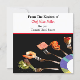 Carte de recette de sauce tomate spaghetti maison