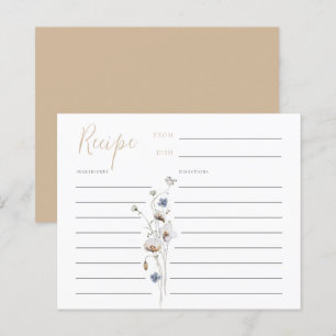 Carte de recette Douce Fleur sauvage Dainty
