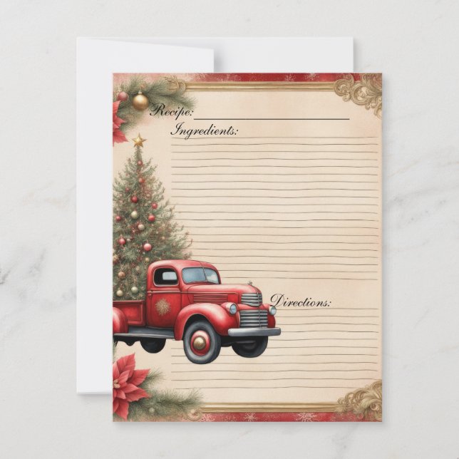 Carte de recette du journal de junk Christmas (Devant)