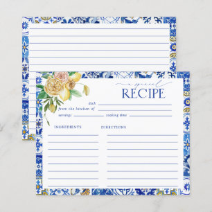 Carte de recette Fête des mariées de citron médite