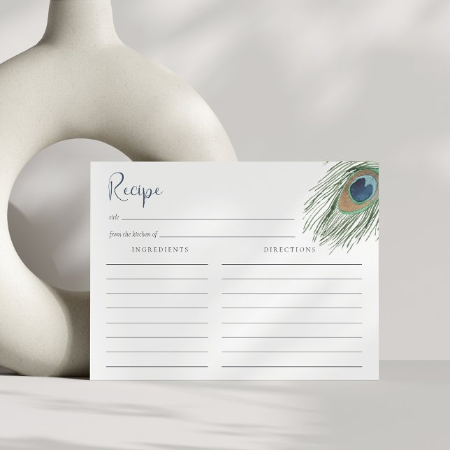 Carte de recette Fête des mariées de plume Peacock (Créateur téléchargé)