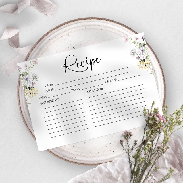 Carte de recette Fête des mariées fleur sauvage (Créateur téléchargé)