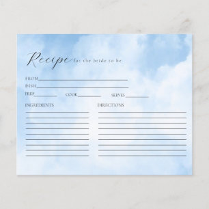 Carte de recette Fête des mariées nuages