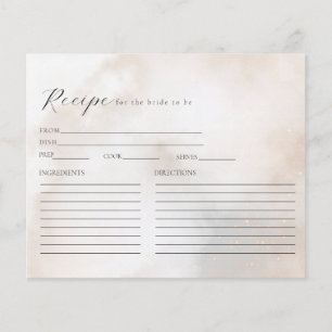 Carte de recette Fête des mariées nuages crème d'a